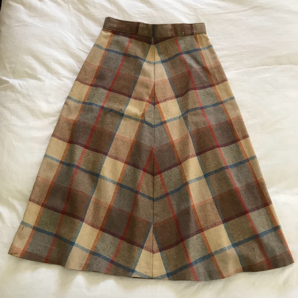 Plaid vintage skirt